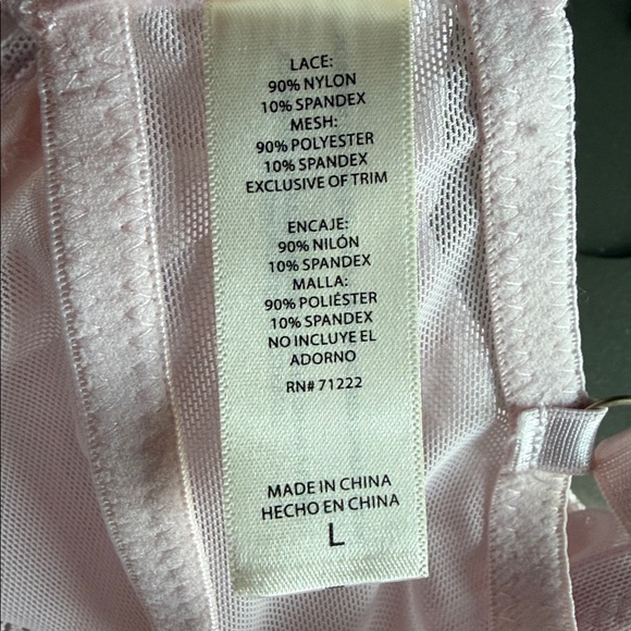 JESSICA SIMPSON Pink Lace Bodysuit Women’s Size Large - Picture 14 of 16